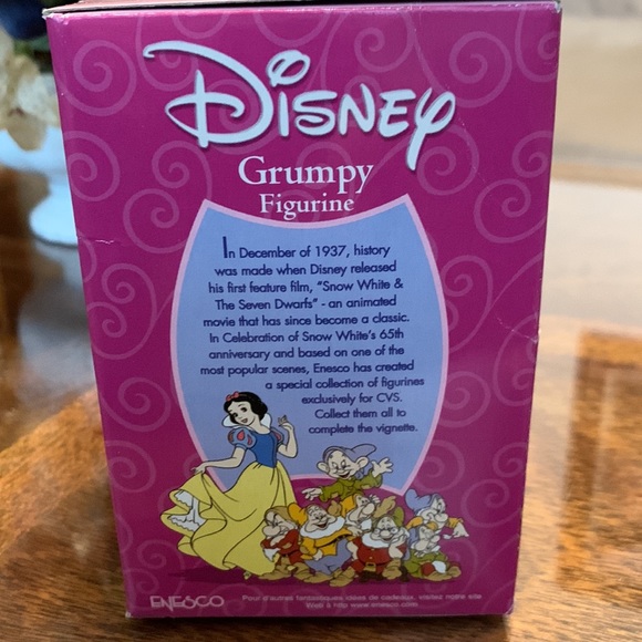 Enesco Grumpy Dwarf figure Figurine Disney Princess CVS exclusive 65 Anniversary - Picture 7 of 8